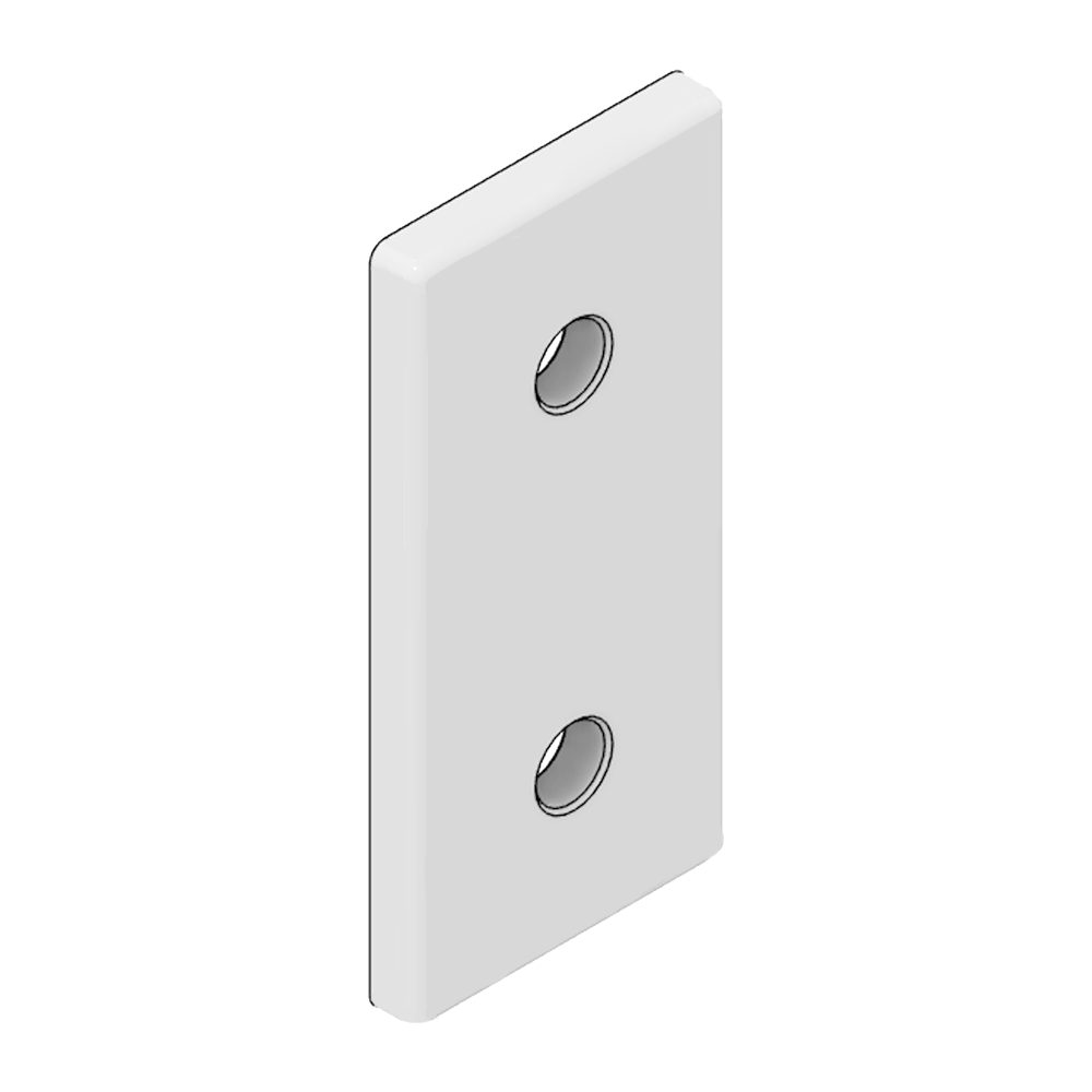 MODULAR SOLUTIONS TIE PLATE 45 X 90, MOUNTING HARDWARE NOT INCLUDED